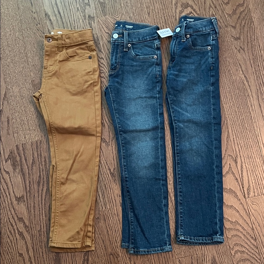 Old navy jeans, wonder nation tan pants